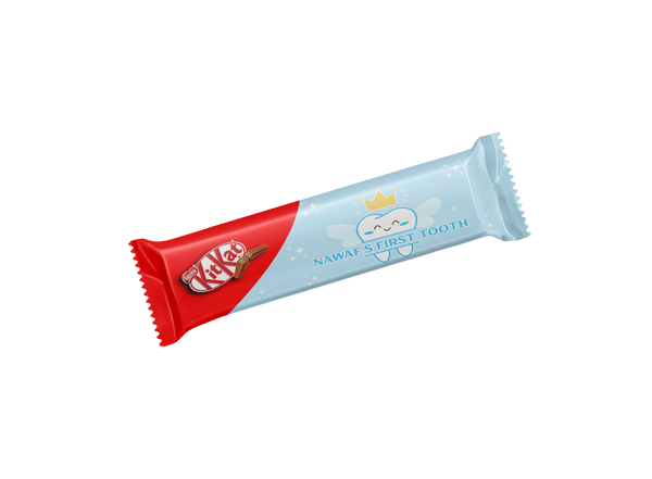 first tooth blue KitKat