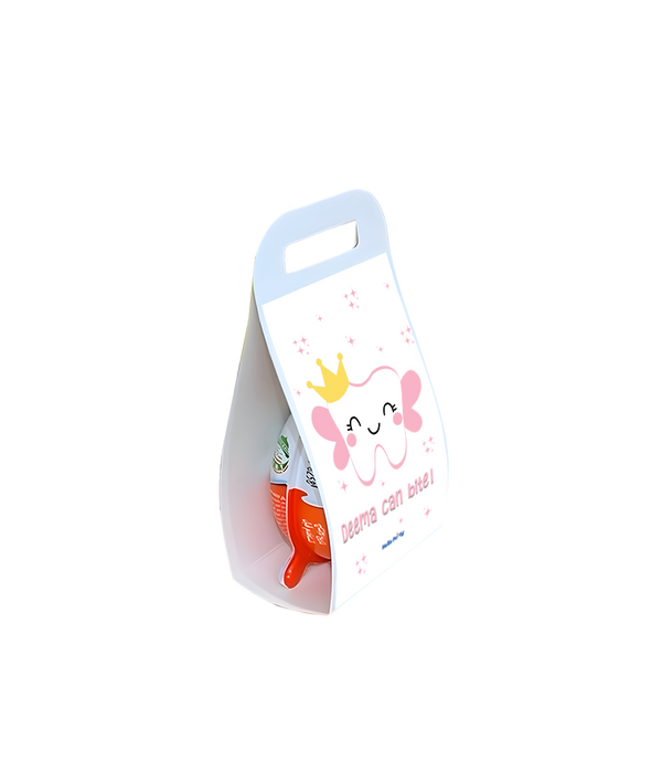 first tooth light pink Kinder Egg Joy