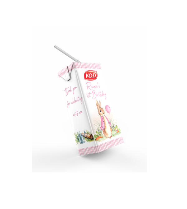 Peter Rabbit pink KDD Mango Juice