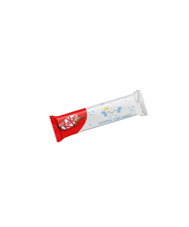 first tooth light blue KitKat
