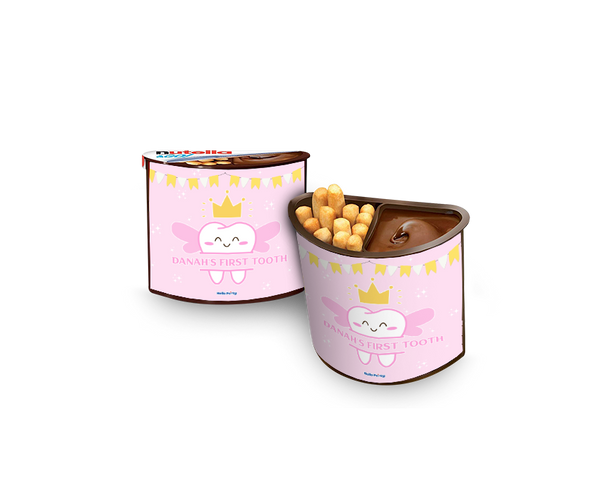 first tooth pink Nutella