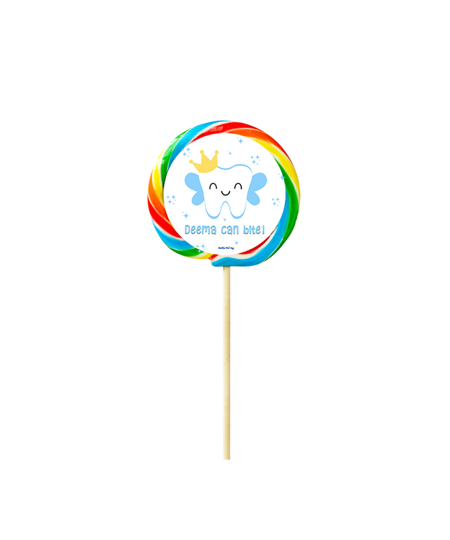 first tooth light blue Lollipop XL
