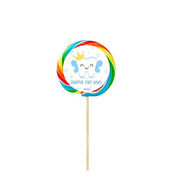 first tooth light blue Lollipop XL