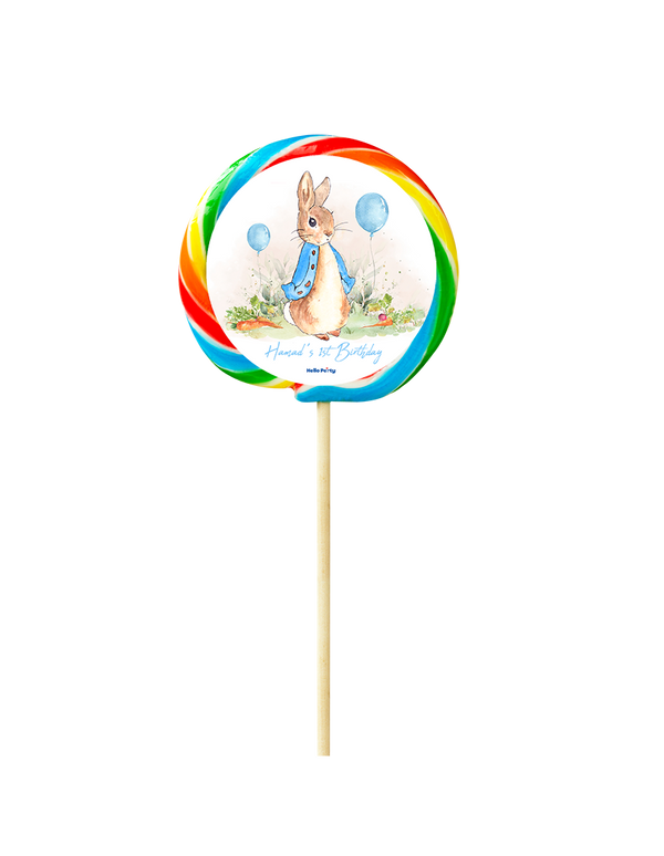 Peter Rabbit Blue Lollipop XL