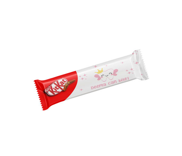 first tooth light pink KitKat