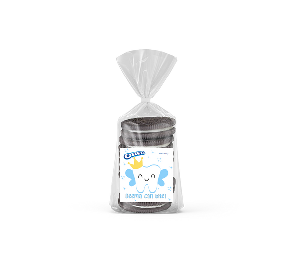 first tooth light blue Oreo