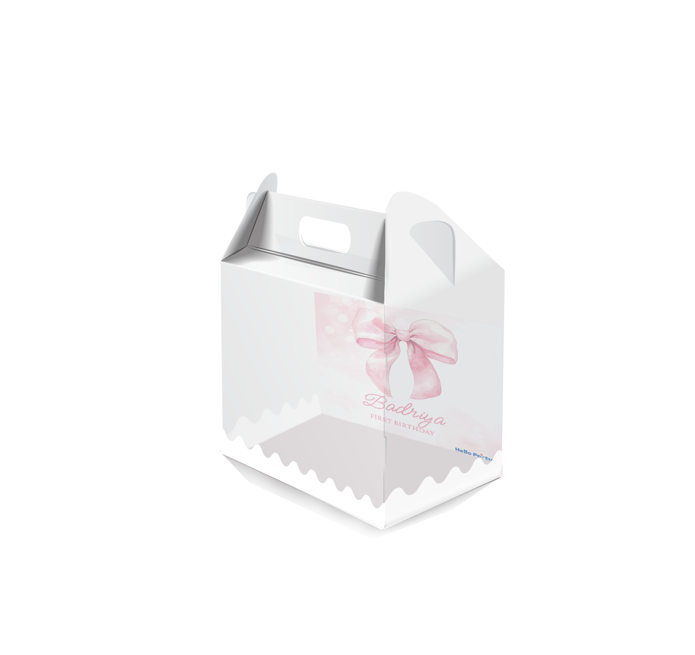 Pink Ribbon Square Plastic Box – hellopartykw