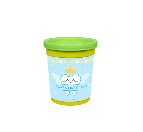 first tooth blue Playdoh