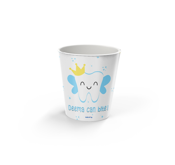 first tooth light blue Popcorn Cup ( EMPTY )