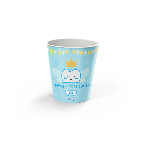 first tooth blue Popcorn Cup ( EMPTY )