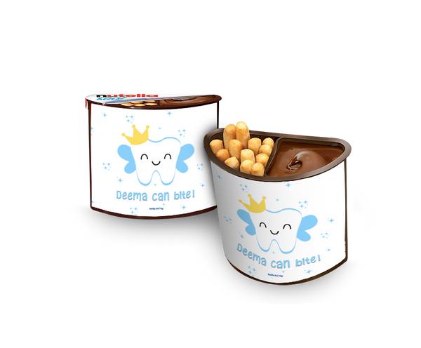 first tooth light blue Nutella
