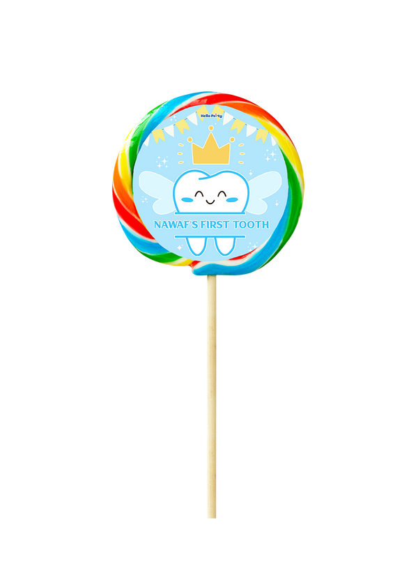 first tooth blue Lollipop XL