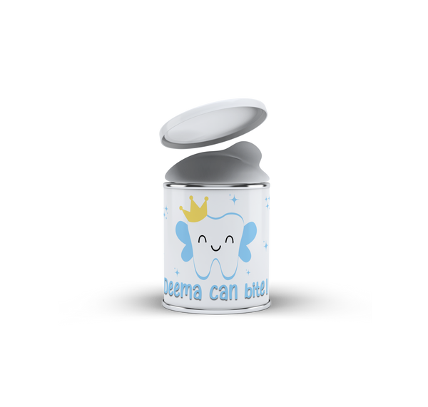 first tooth light blue Pringles