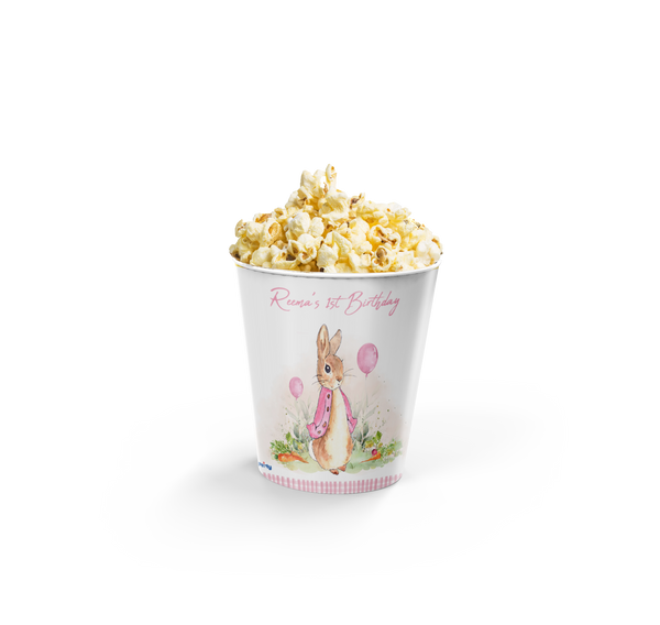 Peter Rabbit pink popcorn