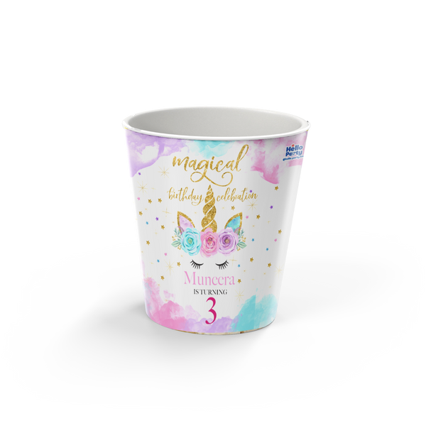 Unicorn Popcorn Cup ( EMPTY )