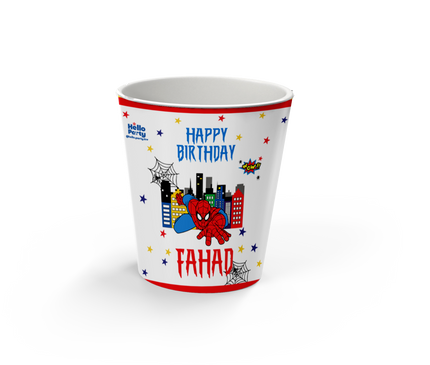 Spiderman White Popcorn Cup ( EMPTY )