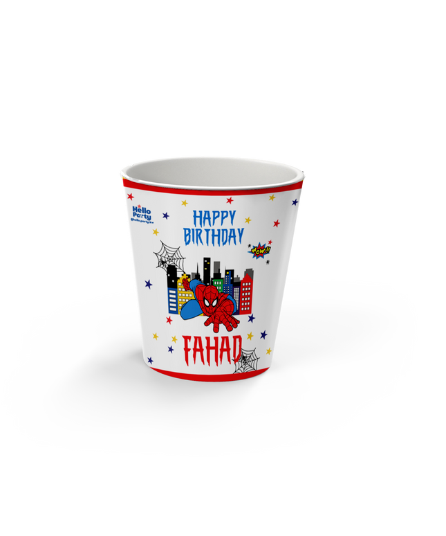 Spiderman White Popcorn Cup ( EMPTY )