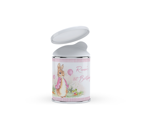 Peter Rabbit pink Pringles