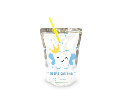 first tooth light blue Capri Sun