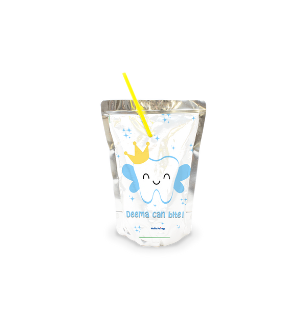 first tooth light blue Capri Sun