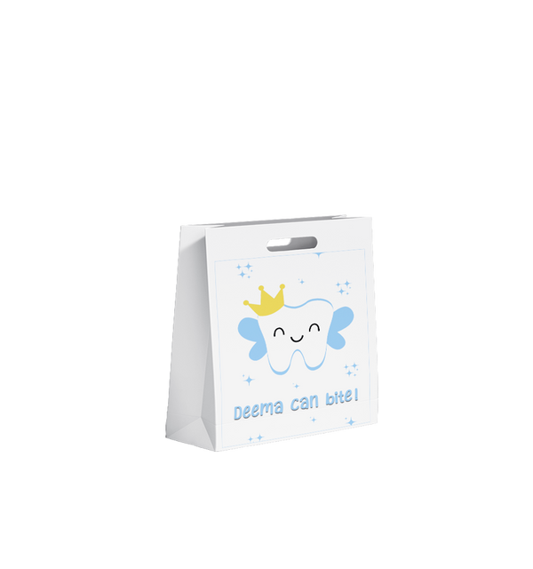 first tooth light blue Small (Cardboard )