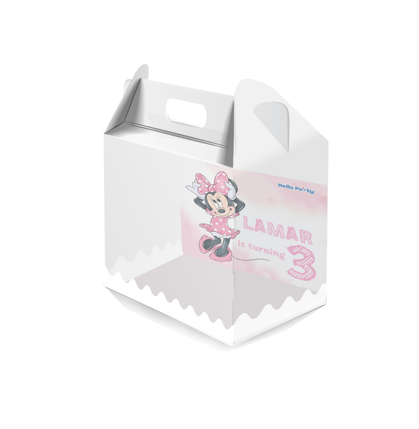 Minnie Mouse Square Plastic Box