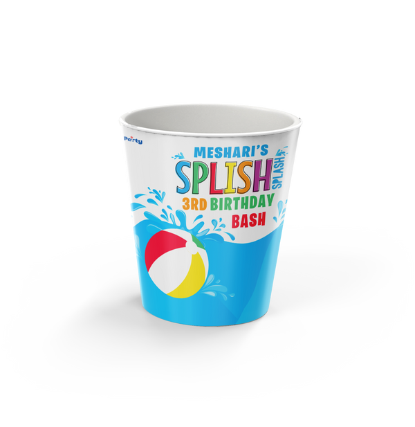 Summer Pool Popcorn Cup ( EMPTY )