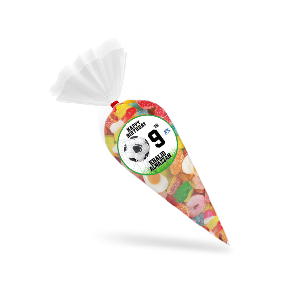 Football Candy Cone