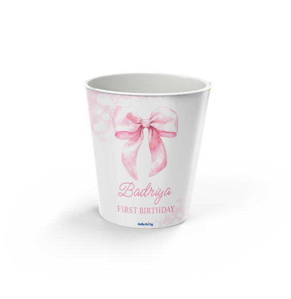 Pink Ribbon Popcorn Cup ( EMPTY )