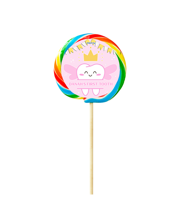 first tooth pink Lollipop XL