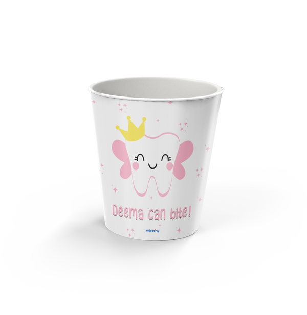 first tooth light pink Popcorn Cup ( EMPTY )