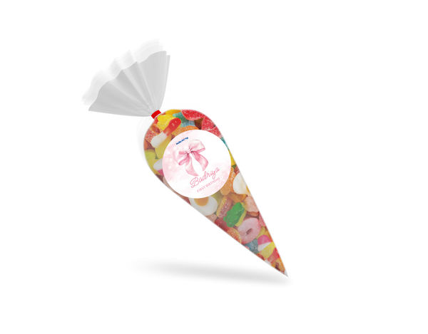 Pink Ribbon  candy cone