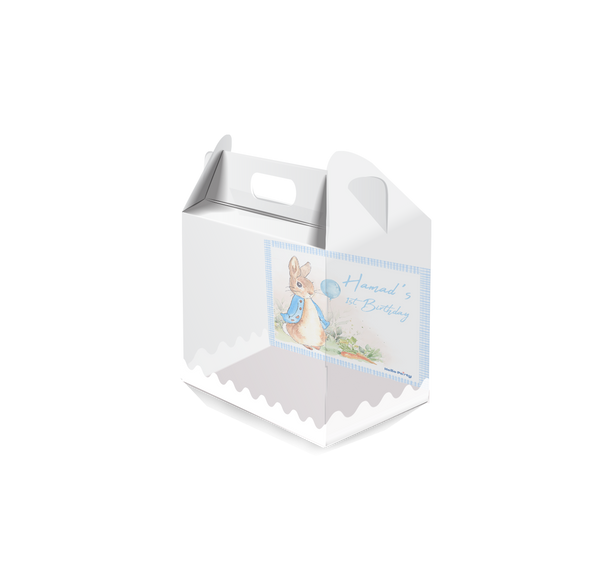 Peter Rabbit  Blue Square Plastic Box