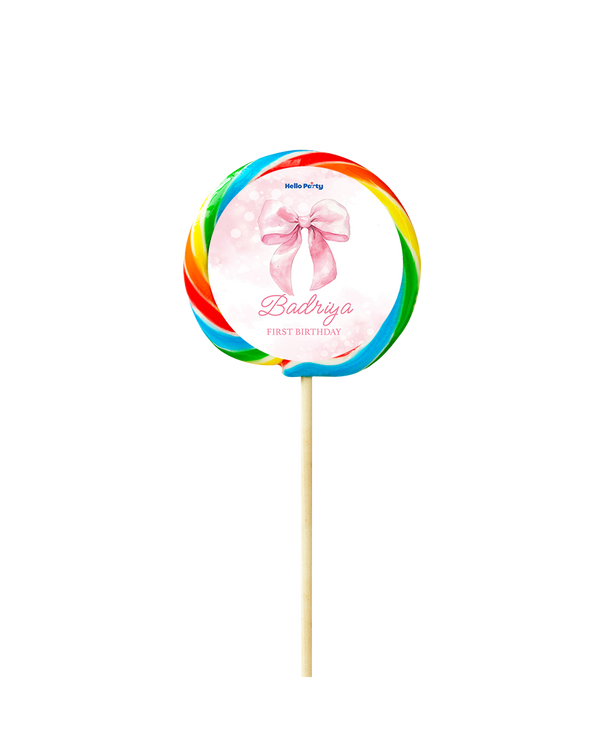 Pink Ribbon Lollipop XL