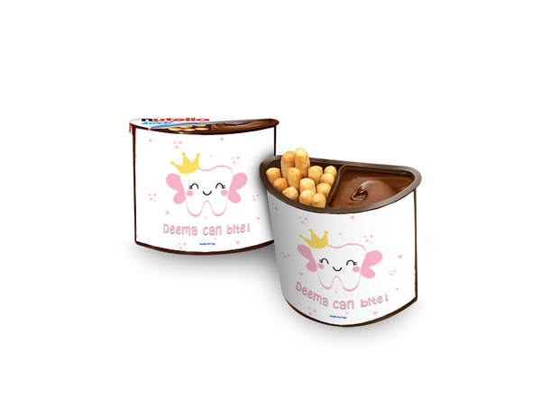 first tooth light pink Nutella